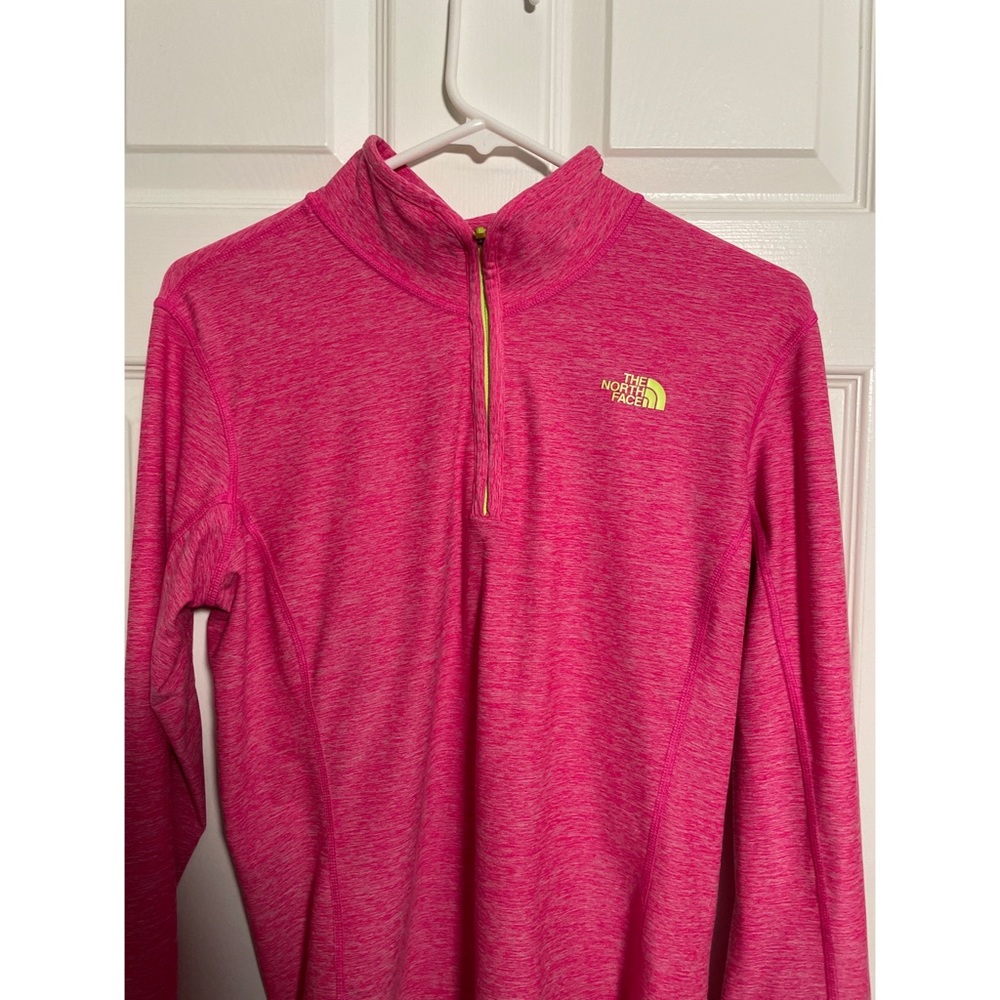 The North Face neon pink workout top